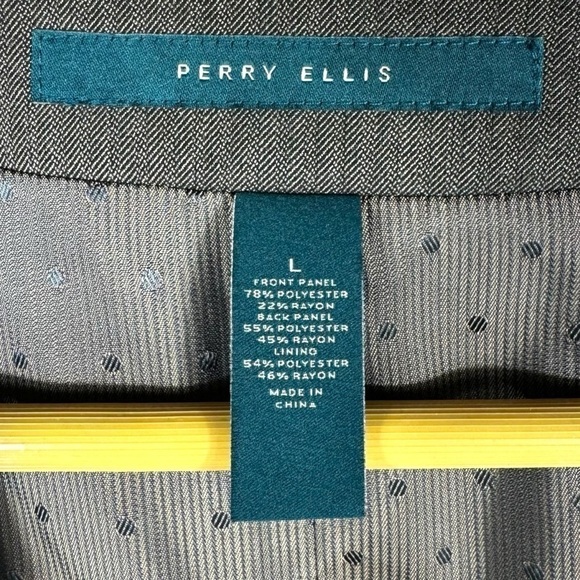 Perry Ellis Menswear Single Breasted Button Front Vest, Taupe Brown, Size Large - Picture 5 of 9